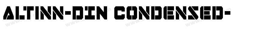 Altinn-DIN Condensed字体转换
